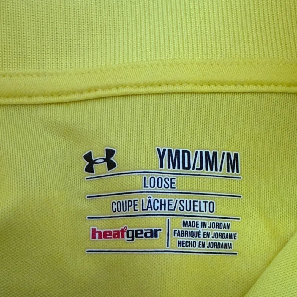 Under Armour Bright Yellow Polo with Black Details